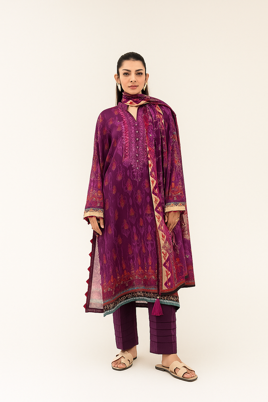 3-Piece unstitched suit