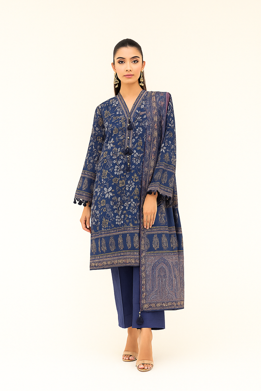 3-Piece unstitched suit