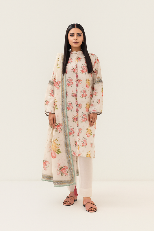 3-Piece unstitched suit