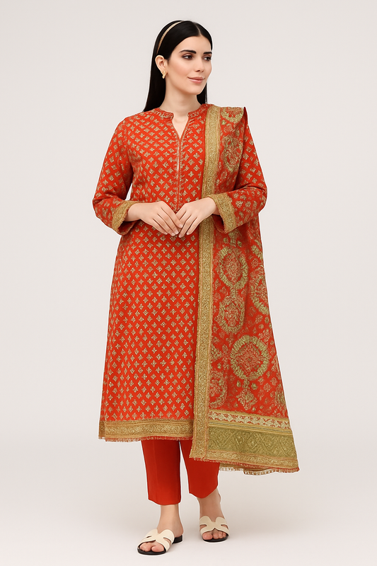 3-Piece unstitched suits