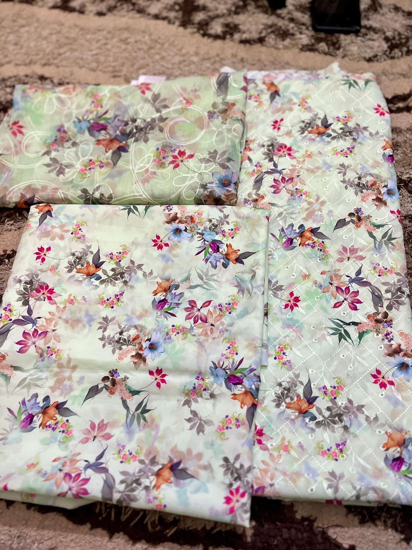 3-piece unstitched suits